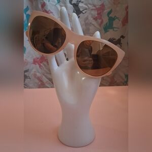 EUC Revo Barclay RE1037 Glossy Lt Pink Cat Eye Casual Sunglass Sunnies Glasses